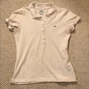 Lacoste short sleeve button up size 38